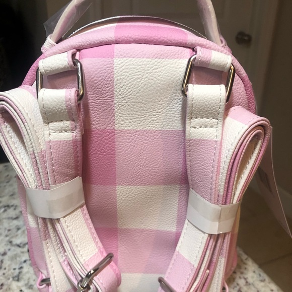 Betsy Jonson pink plaid puppy 🐶 backpack - Picture 2 of 5